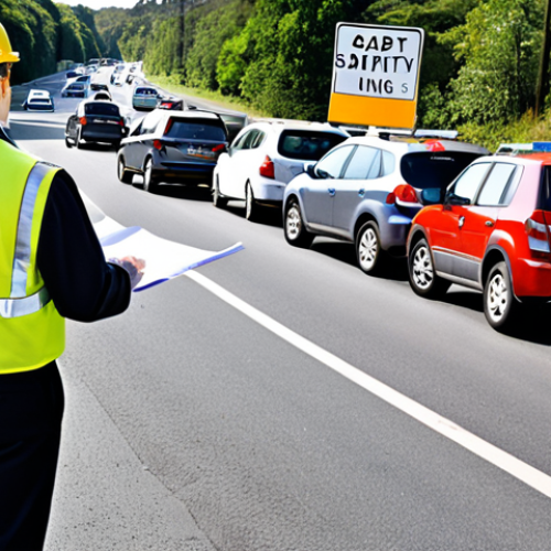 **Image Prompt:** A confident traffic safety expert leading a project meeting, reviewing plans for a new road safety initiative. The setting should be modern and professional, with a focus on collaborative problem-solving.